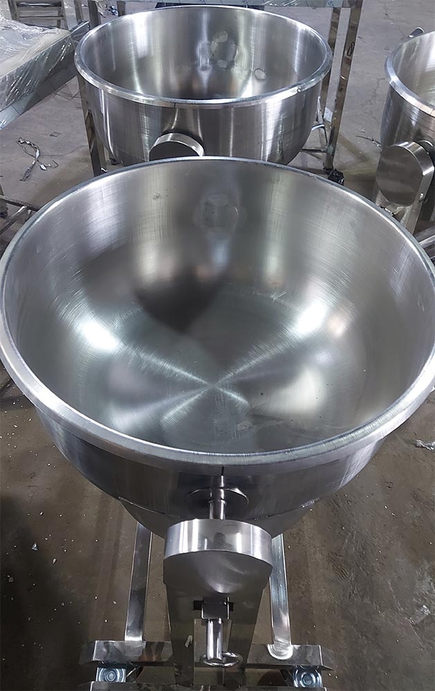 پایتل خیساندن برنح دهنه 76 - پاتیل استیل برنج خیساندن - پاتیل برنجی استیل