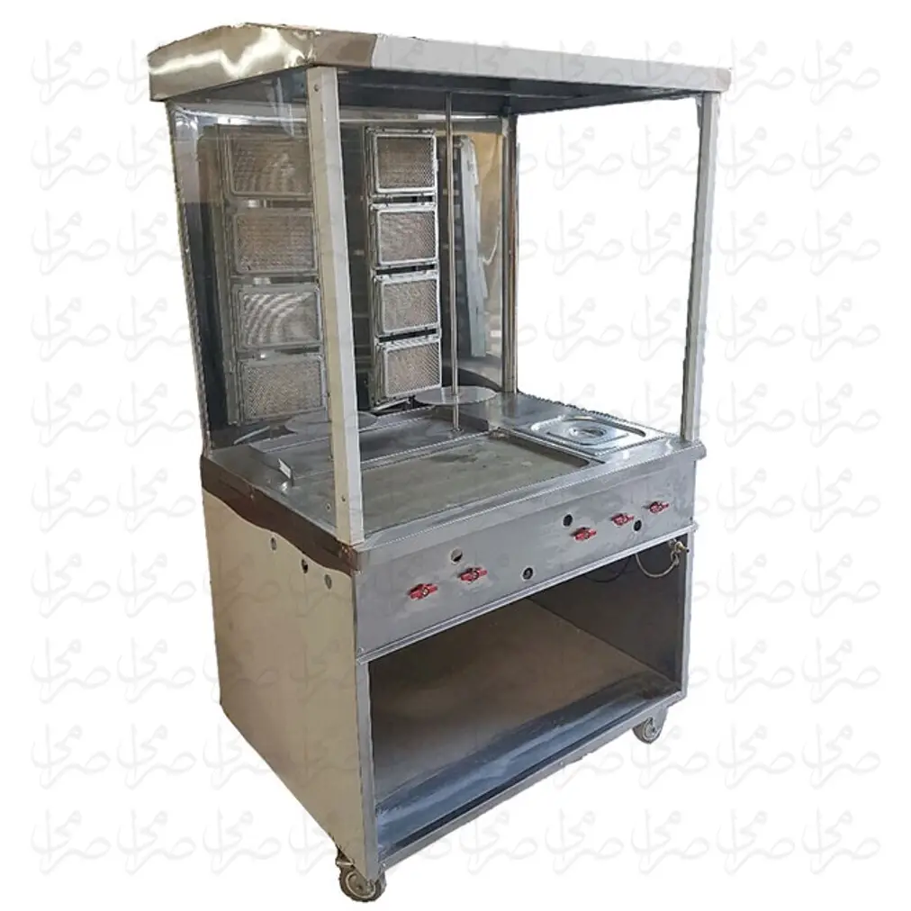  کباب ترکی دو سیخ ایستاده SKBTRK2S - دستگاه شاورما دو سیخ - دونر کباب دو سیخ 