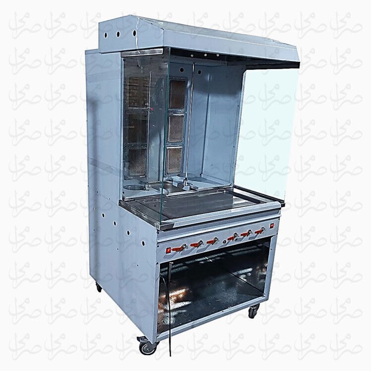 کباب ترکی دو سیخ ایستاده SKBTRK2S - دستگاه شاورما دو سیخ - دونر کباب دو سیخ