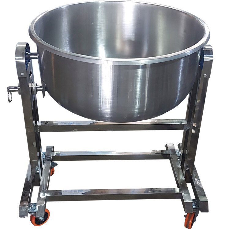 پایتل خیساندن برنح دهنه 76 - پاتیل استیل برنج خیساندن - پاتیل برنجی استیل